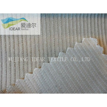 8W 98.7%Cotton 1.3%XLA tecido de veludo de trama Spandex Stripe 317g/m2